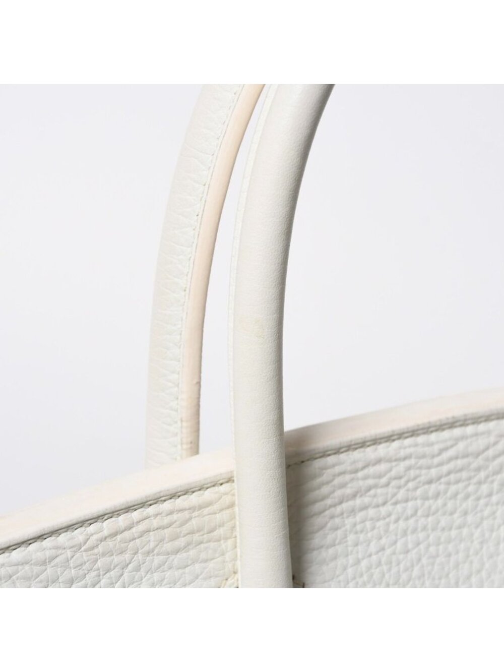 Hermes Birkin 30 Handbag White Taurillon Clemence Gold - Picture 8 of 16